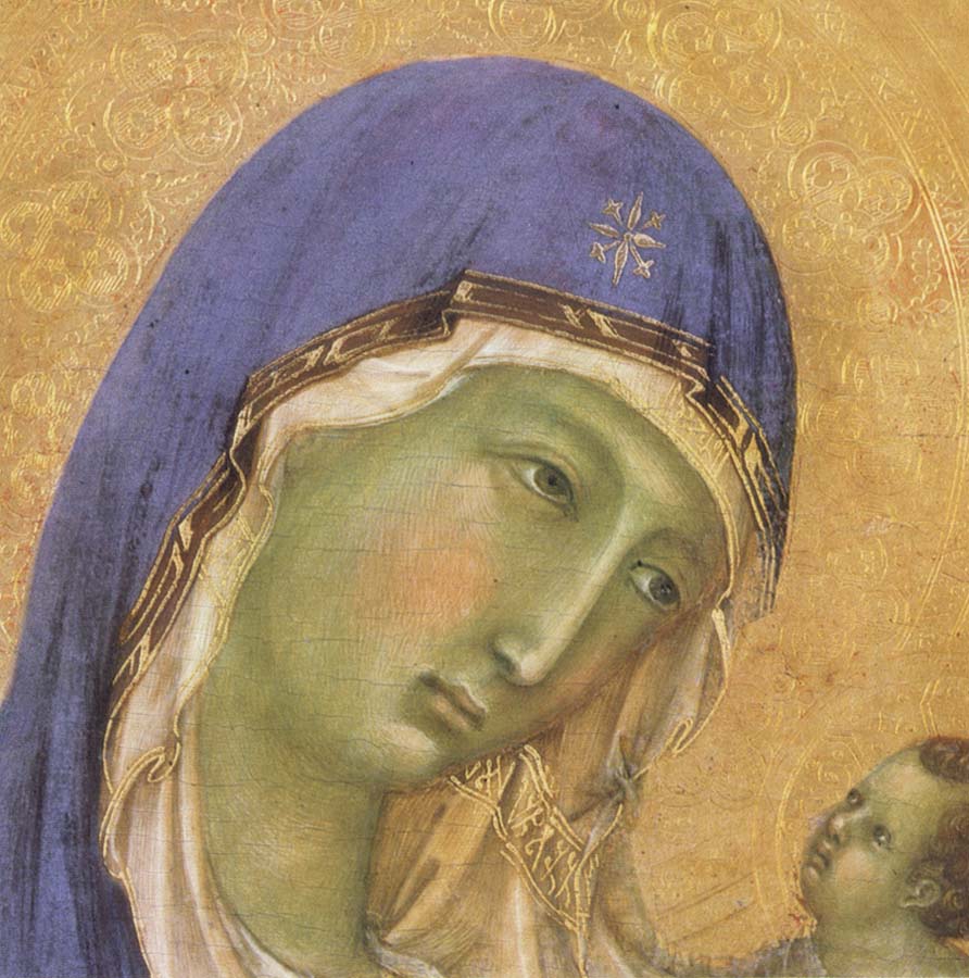Detail of The Virgin Mary and angel predictor,Saint